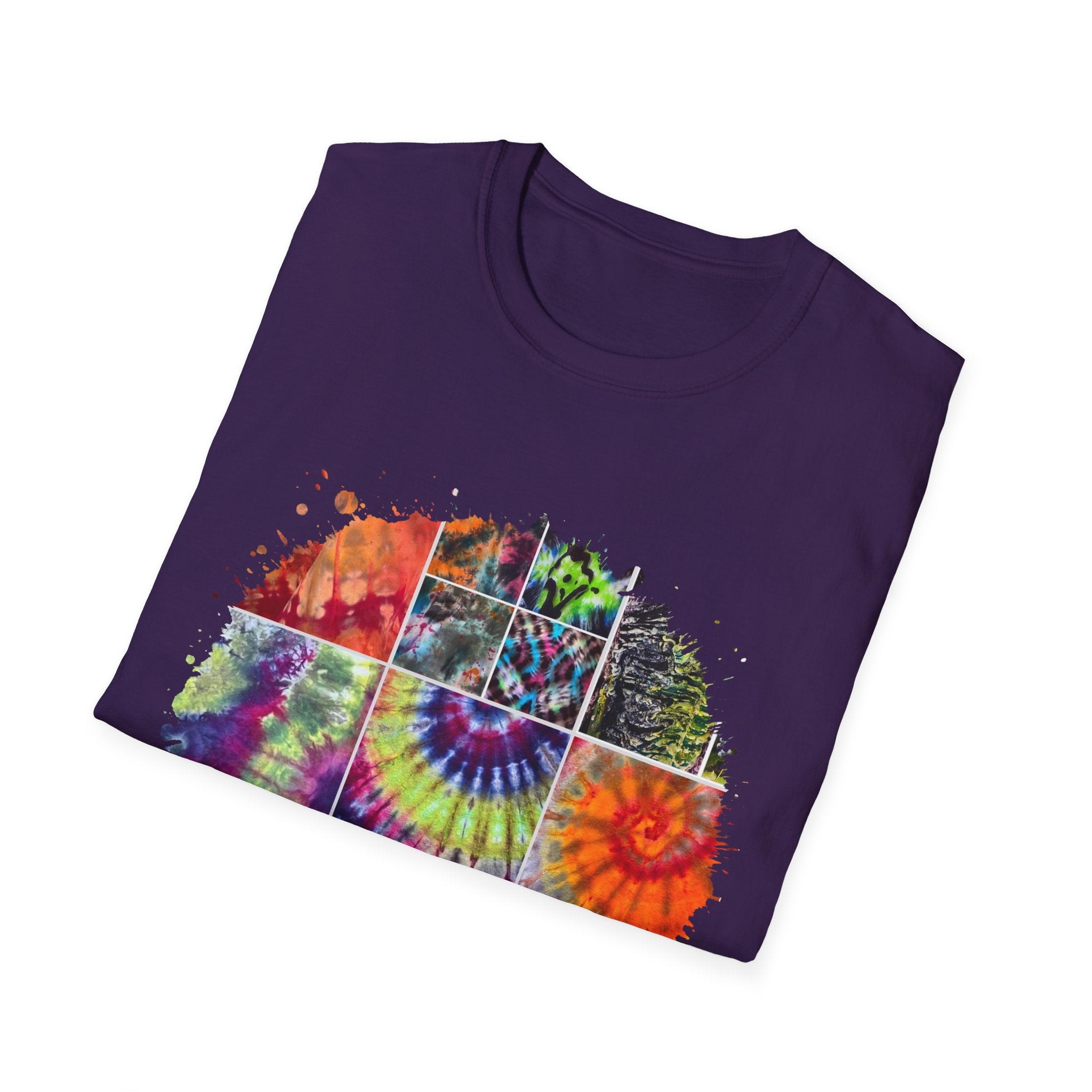 Resilience 2:  Vibrant Tie-Dye Unisex Softstyle T-Shirt, Bohemian Tee, Summer Apparel, Festival Wear, Gift for Him or Her