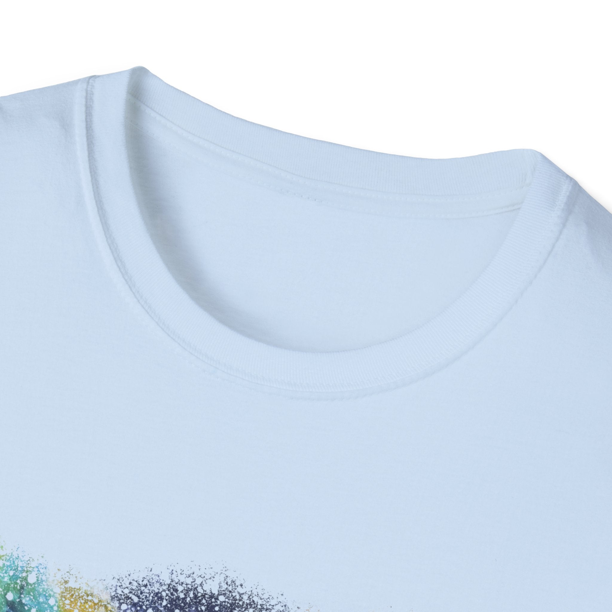 INFLECTION POINT: Monet style Colorful Tie-Dye Unisex Softstyle T-Shirt, Casual Wear, Festival Outfit, Art-Inspired, Everyday Fashion, Gift for Art Lovers