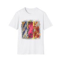 RUBICON:  Chic Vibrant Abstract Art Unisex Softstyle T-Shirt - Casual Wear, Art Lover Gift, Everyday Fashion, Unique Graphic Tee