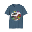 The Dilemma 2:  Colorful Collage Unisex Softstyle T-Shirt - Vibrant Art Tee, Casual Wear, Unique Gift, Graphic Tee, Everyday Essentials, Trendy Fashion
