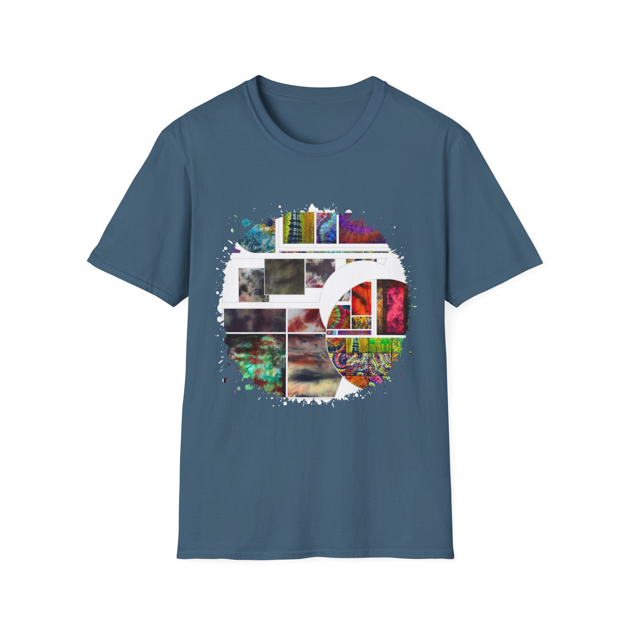 The Dilemma 2:  Colorful Collage Unisex Softstyle T-Shirt - Vibrant Art Tee, Casual Wear, Unique Gift, Graphic Tee, Everyday Essentials, Trendy Fashion