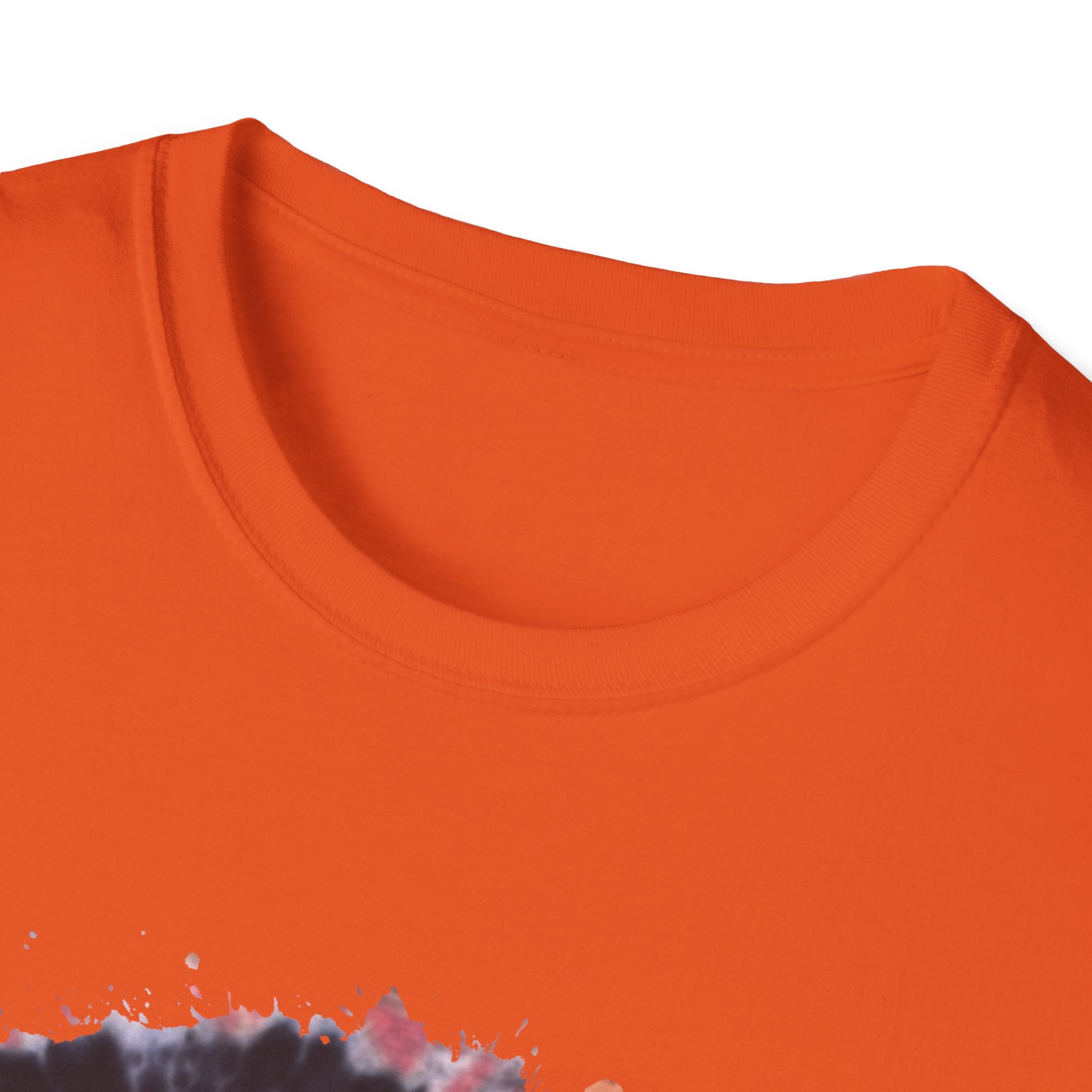 Tangerine Tiger 2:  Artistic Tie-Dye Unisex Softstyle T-Shirt, Casual Wear, Festival Outfit, Gift for Him/Her, Summer Vibes, Eco-Friendly Fashion