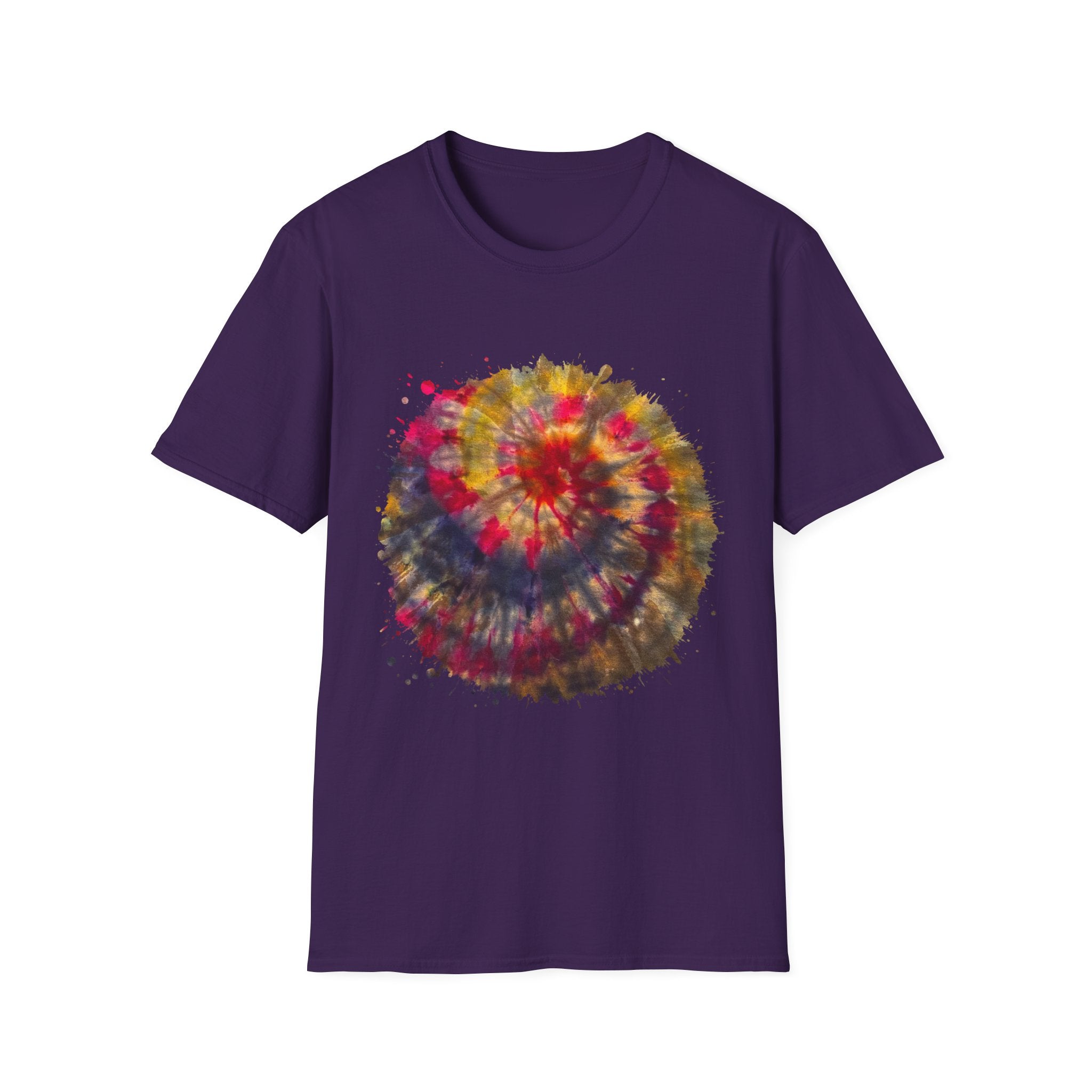 Desert Rose 2:  Vibrant Tie-Dye T-Shirt, Unisex Softstyle Tee, Boho Chic Shirt, Casual Wear, Perfect for Summer Festivals, Gift for Friends