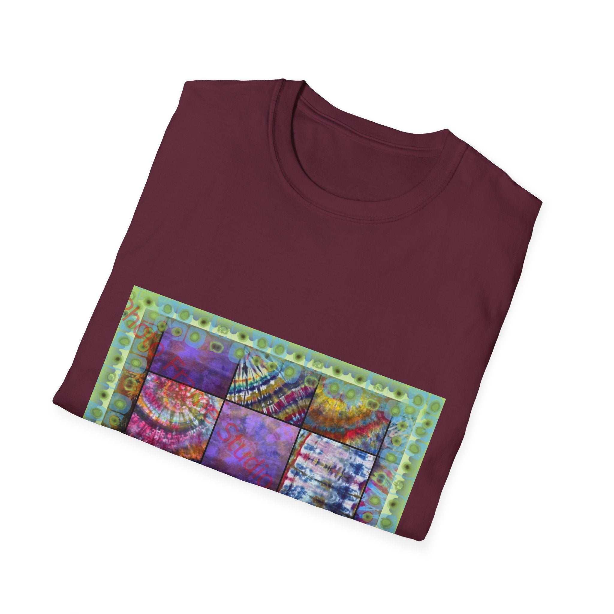 AMBROSIA: Dream inspired tie dye collage,  Softstyle T-Shirt