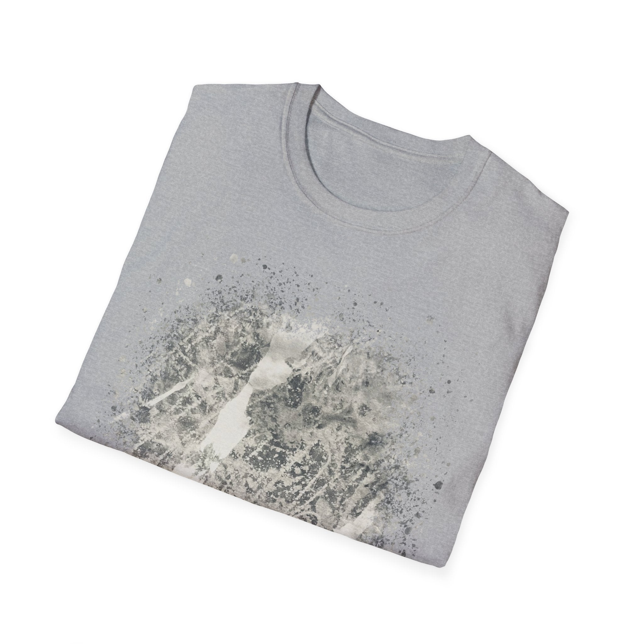 GRAVITY:  Gritty, edgy, Monochrome Tie-Dye Unisex T-Shirt, Casual Everyday Wear, Gift for Friends, Trendy Summer Fashion, Unique Art Apparel