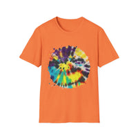 PARAGON 2: Splatter style, jubilee tie dye, Colorful Tie-Dye Unisex Softstyle T-Shirt, Boho Tee, Summer Fashion, Festival Wear, Casual Outfit, Gift Idea