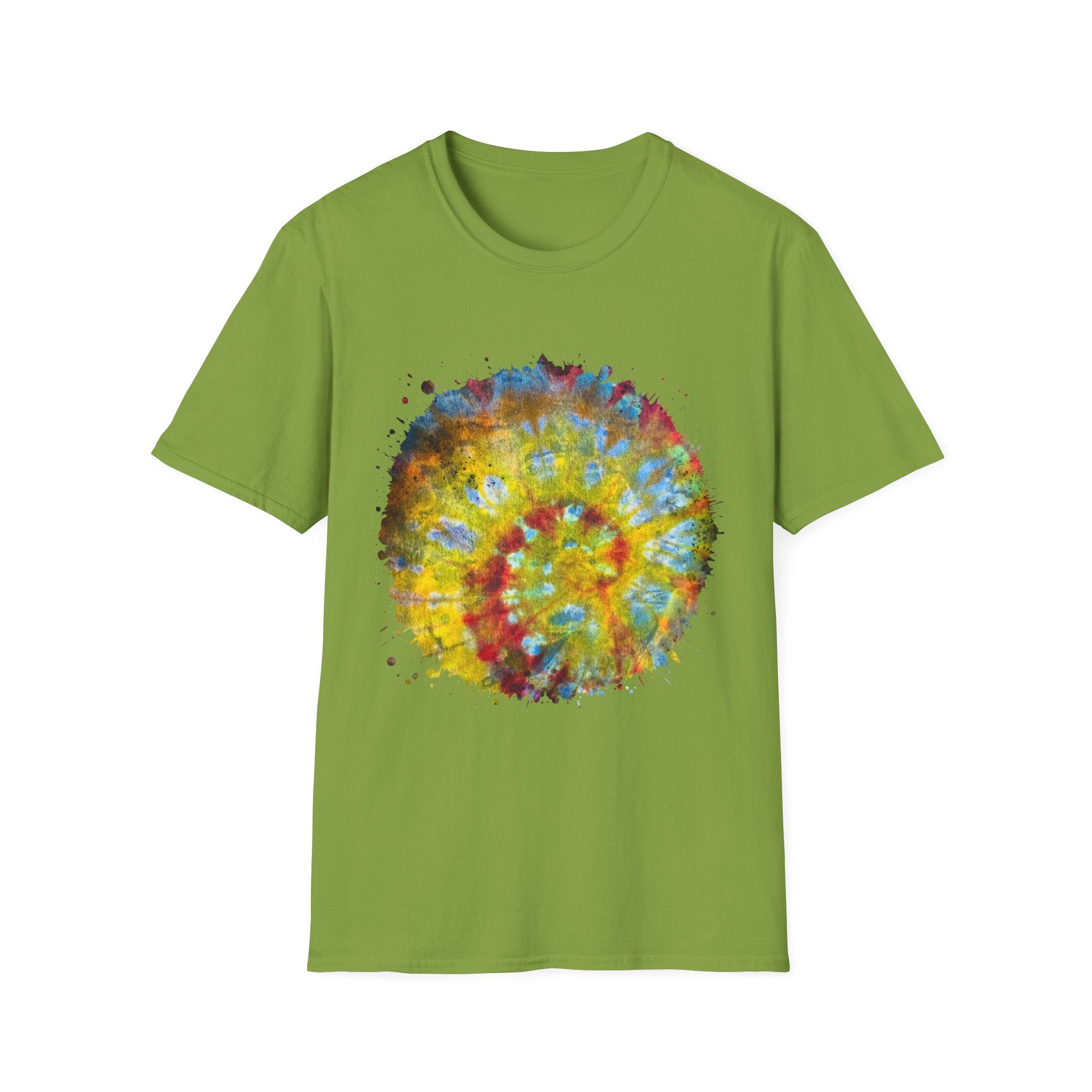 Habanero Helix 2:  Vibrant Tie-Dye Unisex T-Shirt, Retro Graphic Tee, Casual Wear, Unique Gift, Festival Fashion, Summer Apparel