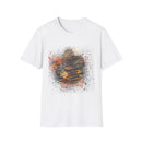 MIDNIGHT SUN: Galaxy, spray style, Abstract Art Unisex T-Shirt – Trendy Graphic Tee for Casual Wear, Unique Gift for Art Lovers, Summer Fashion, Street Style