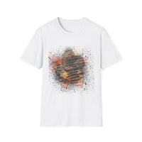 MIDNIGHT SUN: Galaxy, spray style, Abstract Art Unisex T-Shirt – Trendy Graphic Tee for Casual Wear, Unique Gift for Art Lovers, Summer Fashion, Street Style