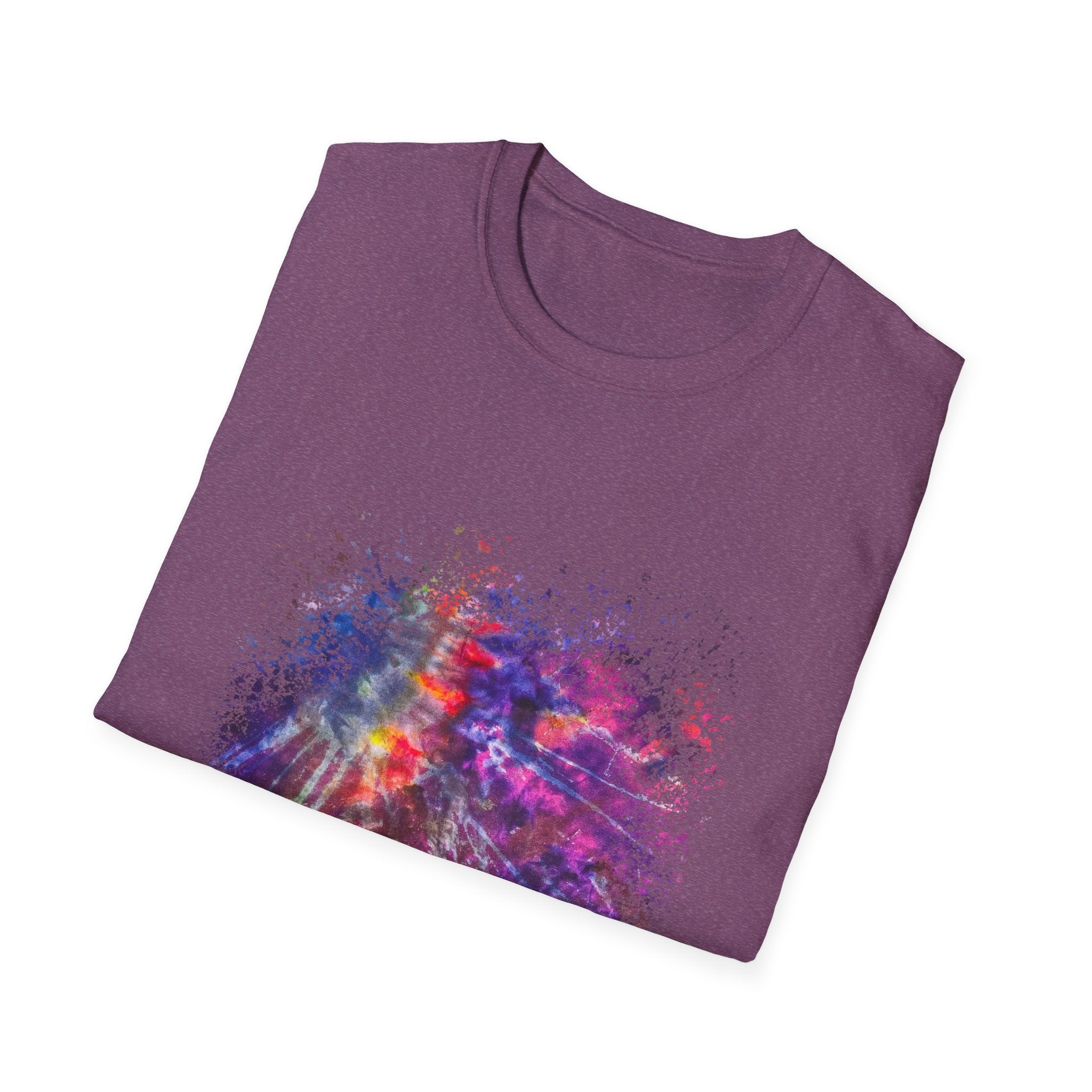 Bombay Blitz 2:  Vibrant Abstract Art T-Shirt | Unisex Softstyle Tee, Colorful Graphic Shirt, Trendy Casual Wear, Unique Gift for Art Lovers