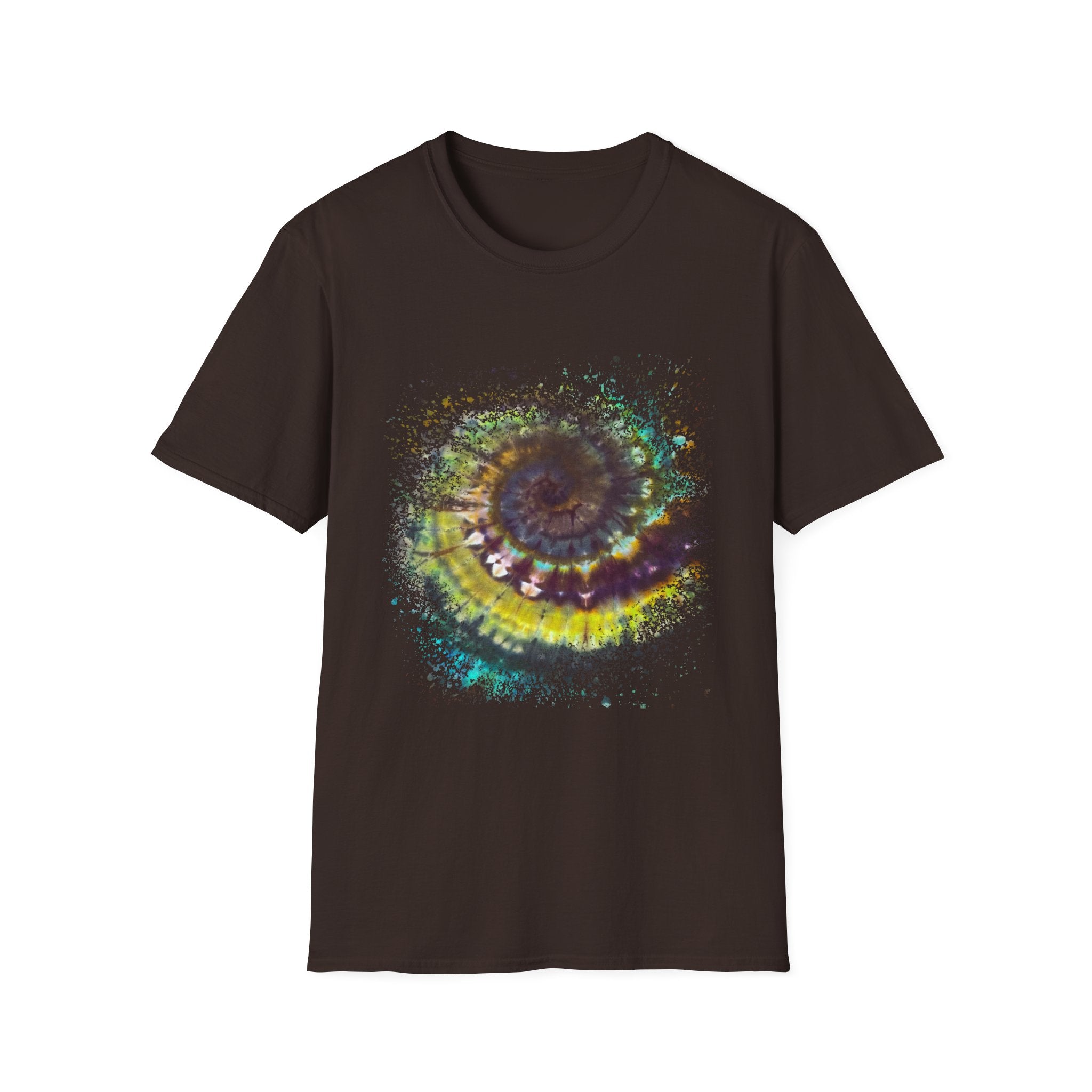 Temptation 2:  Colorful Spiral Art Unisex Softstyle T-Shirt, Casual Wear, Gift for Art Lovers, Eco-Friendly Tee, Summer Fashion