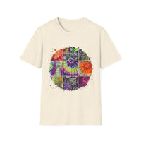 Resilience 2:  Vibrant Tie-Dye Unisex Softstyle T-Shirt, Bohemian Tee, Summer Apparel, Festival Wear, Gift for Him or Her