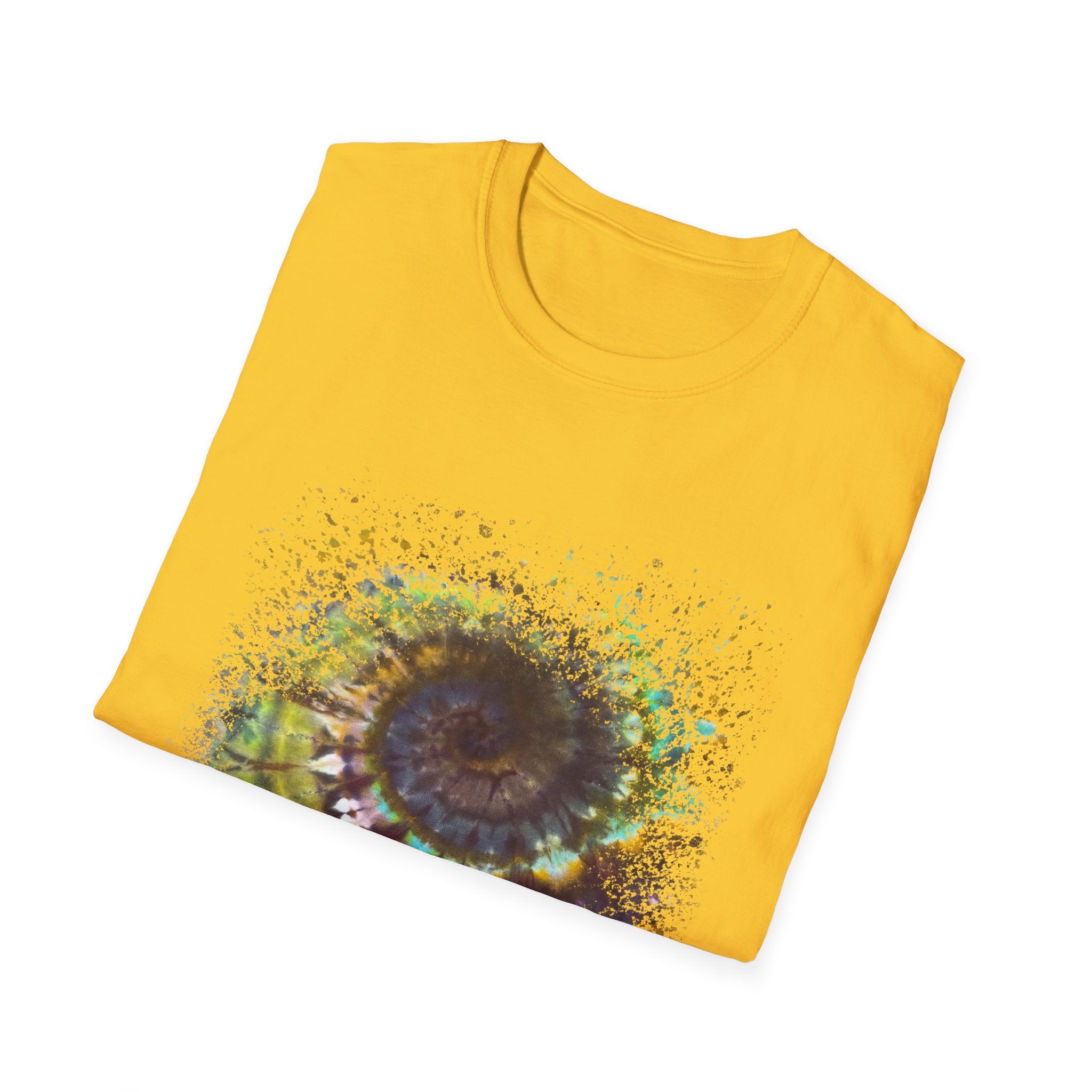 Temptation 2:  Colorful Spiral Art Unisex Softstyle T-Shirt, Casual Wear, Gift for Art Lovers, Eco-Friendly Tee, Summer Fashion