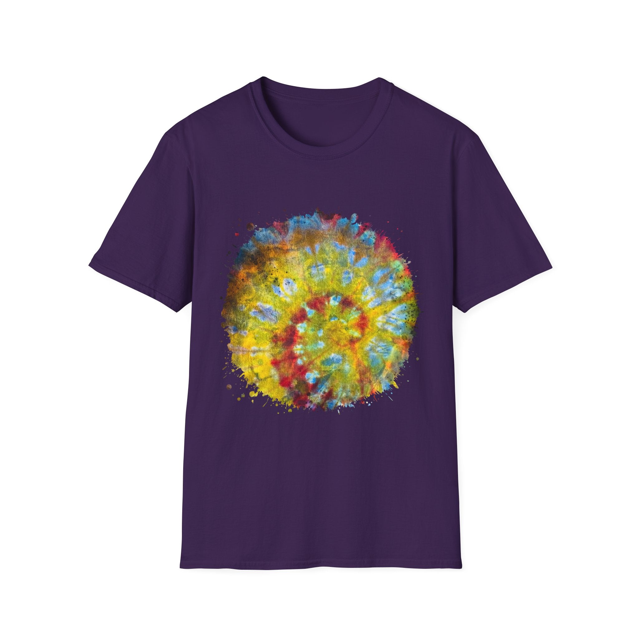 Habanero Helix 2:  Vibrant Tie-Dye Unisex T-Shirt, Retro Graphic Tee, Casual Wear, Unique Gift, Festival Fashion, Summer Apparel