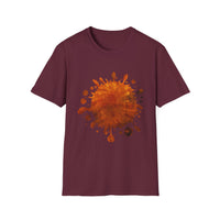 QUASAR:  Galaxy style yet with earthy color splatter, Artistic Splatter T-Shirt - Casual Wear, Graphic Tee, Unique Gift, Art Lover Apparel, Summer & Festival Fashion