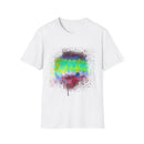Sidewinder Showdown 2:  Vibrant Artistic Drip T-Shirt, Colorful Graphic Tee, Unisex Rainbow Shirt, Casual Wear, Gift for Art Lovers, Summer Fashion