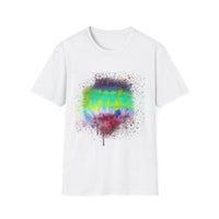 Sidewinder Showdown 2:  Vibrant Artistic Drip T-Shirt, Colorful Graphic Tee, Unisex Rainbow Shirt, Casual Wear, Gift for Art Lovers, Summer Fashion