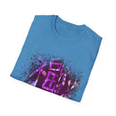 Dynasty 2: Colorful, splat style, tie dye Abstract Graphic Unisex Softstyle T-Shirt, Casual Wear, Unique Art Tee, Gift for Art Lovers, Trendy Everyday Top