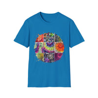 Resilience 2:  Vibrant Tie-Dye Unisex Softstyle T-Shirt, Bohemian Tee, Summer Apparel, Festival Wear, Gift for Him or Her