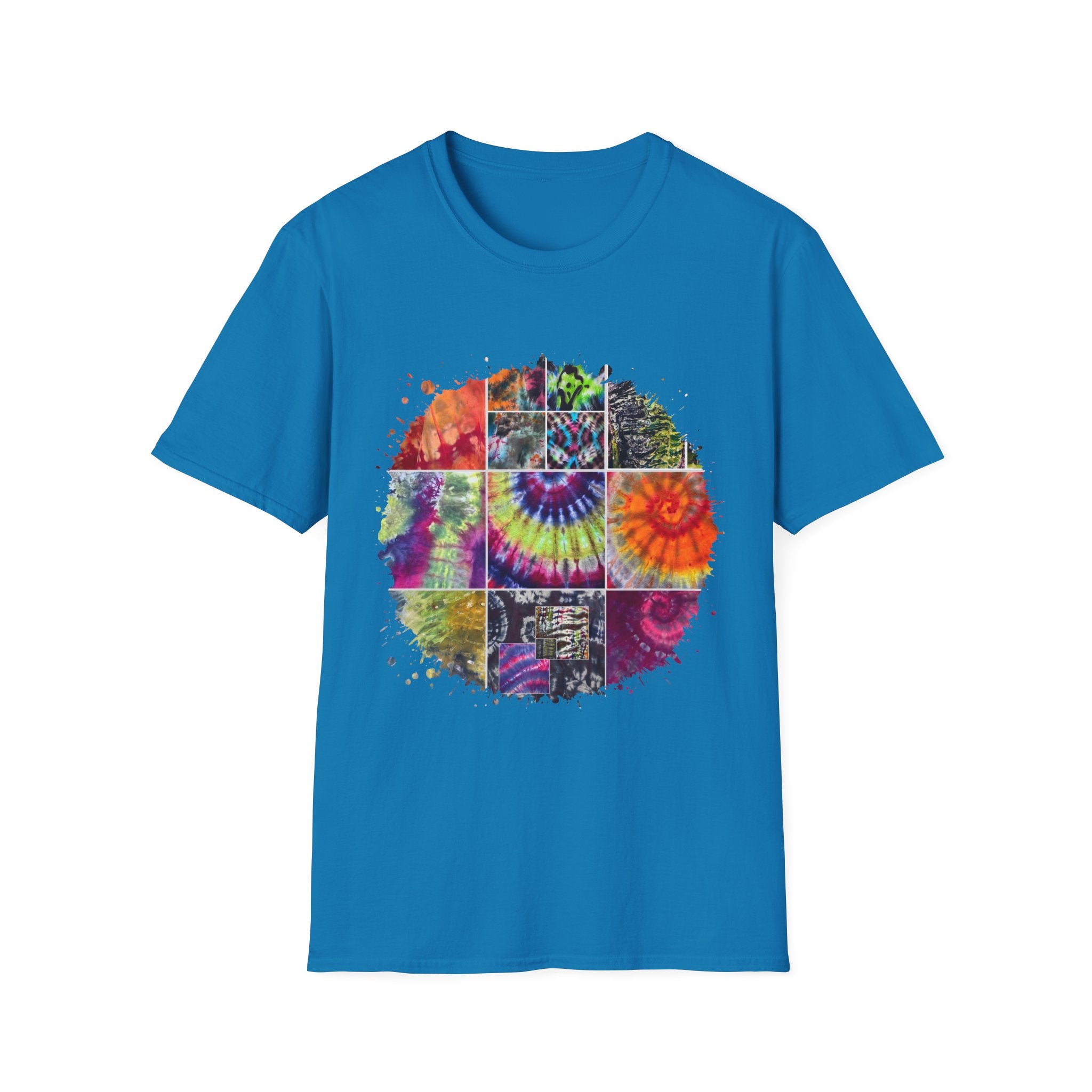 Resilience 2:  Vibrant Tie-Dye Unisex Softstyle T-Shirt, Bohemian Tee, Summer Apparel, Festival Wear, Gift for Him or Her