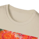 RIPPLE: Koi pond inspired ripple swirl style, Tie-Dye Unisex Softstyle T-Shirt, Bohemian Tee, Summer Vibes Shirt, Festival Wear, Gift for Her, Unique Tie Dye Fashion