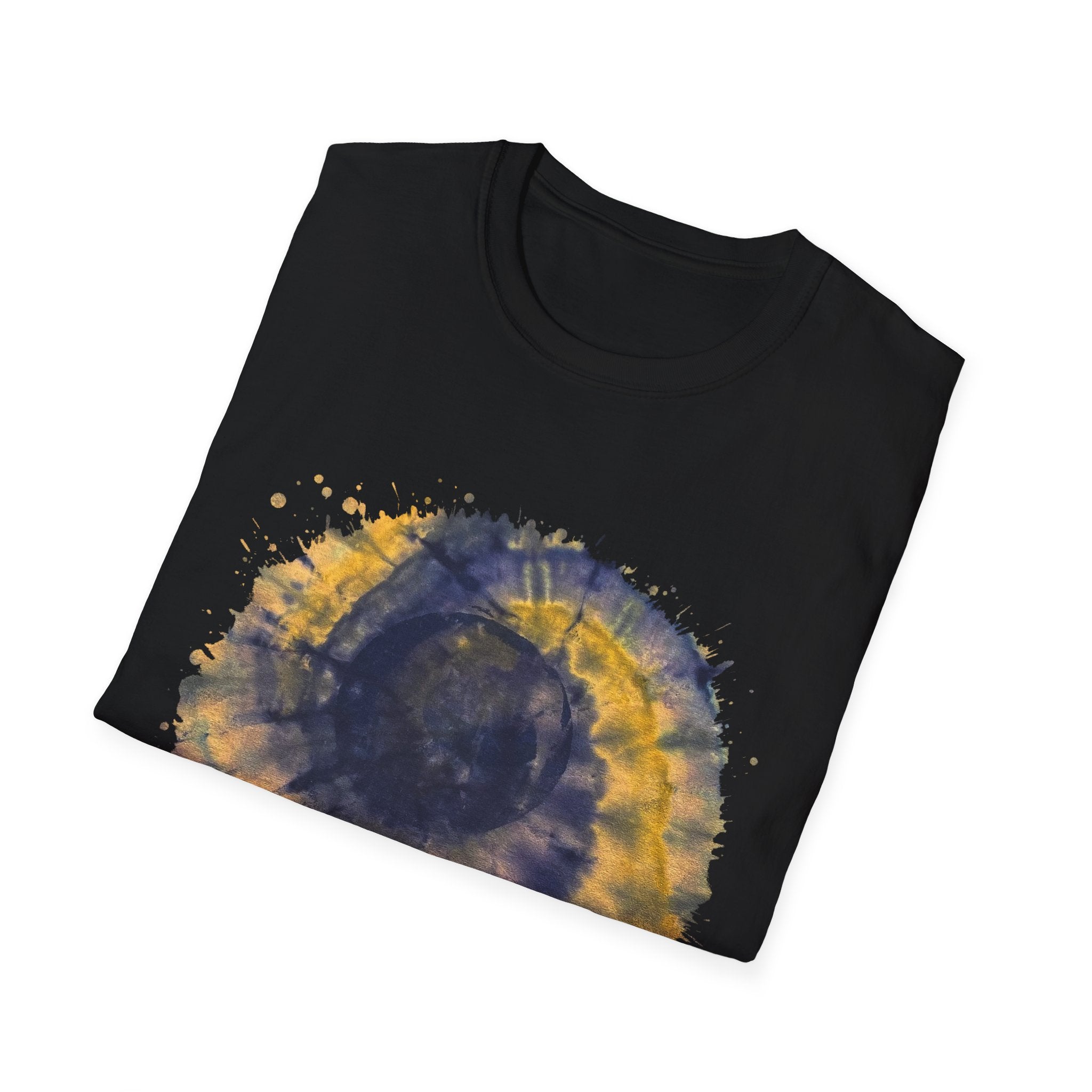 ECLIPSE: Blindside eclipse inspired, Tie-Dye Unisex Softstyle T-Shirt | Comfortable Casual Tee, Unique Graphic Shirt, Trendy Summer Wear, Gift for Her and Him