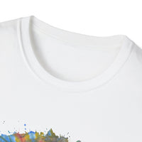 Watermelon Krush 2:  Colorful Spiral Tie-Dye Unisex Softstyle T-Shirt, Summer Vibes Shirt, Festival Apparel, Gift for Her, Boho Fashion