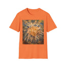 ETERNAL STAR FIRE: Cosmic Starburst T-Shirt - Softstyle Tee, Unisex Casual Shirt, Unique Graphic Top, Gift for Art Lovers, Trendy Summer Wear