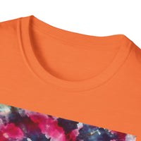 HARDCORE HARMONY: Smash Style Tie-Dye Vibe Unisex Softstyle T-Shirt, Party Wear, Music Festival Shirt, Summer Clothing, Gift for Him/Her