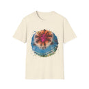 SAND DOLLAR DREAM: Ocean inspired Vibrant Tie-Dye Unisex T-Shirt, Boho Tee, Summer Shirt, Festival Wear, Unique Gift for Music Lovers