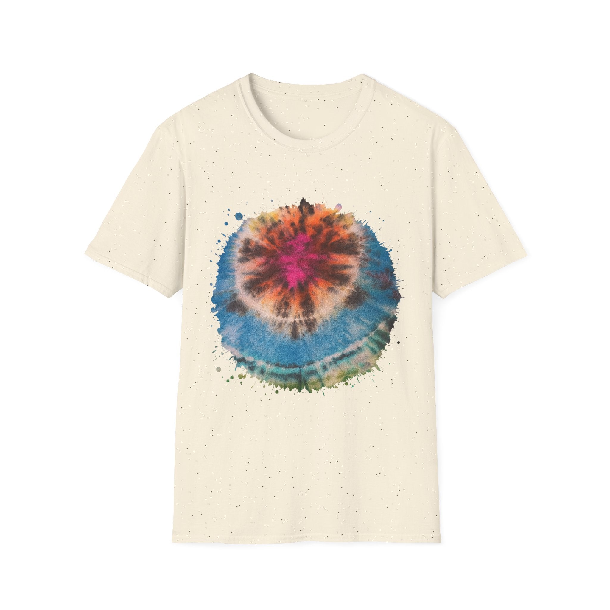 SAND DOLLAR DREAM: Ocean inspired Vibrant Tie-Dye Unisex T-Shirt, Boho Tee, Summer Shirt, Festival Wear, Unique Gift for Music Lovers