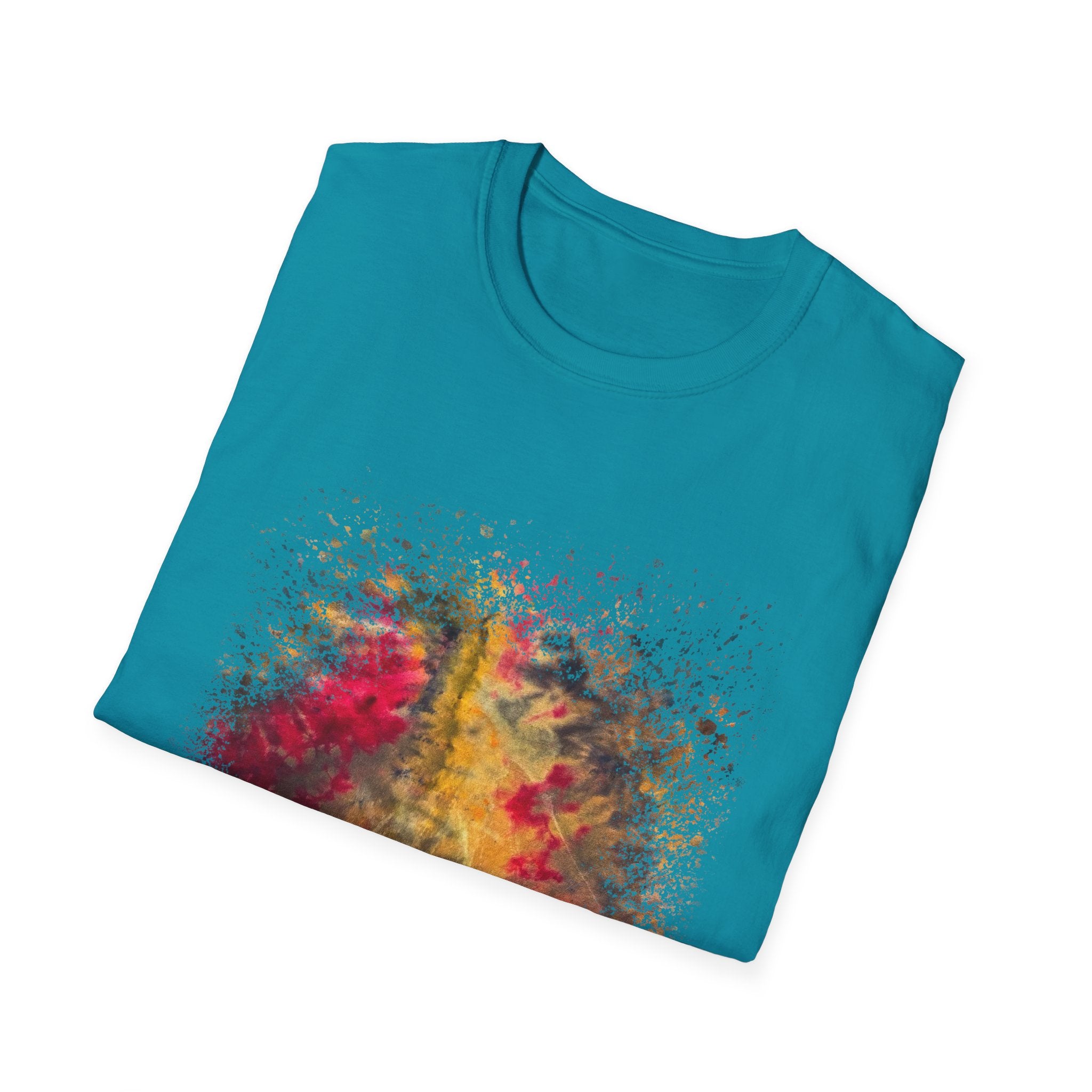 Sapphire Scorpion 2:  Fall Leaves Unisex Softstyle T-Shirt, Autumn Tee, Nature Lover Shirt, Gift for Her, Cozy Casual Wear