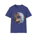 Bravado 2:  Colorful Tie-Dye Unisex Softstyle T-Shirt with Abstract Design, Perfect for Festivals, Casual Outings, Relaxed Days, Summer Vibes, and Gifts