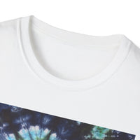 COBALT TORNADO: Tie-Dye Spiral Unisex T-Shirt, Bohemian Style Tee, Festival Apparel, Casual Wear, Gift for Him or Her