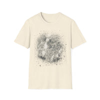 GRAVITY:  Gritty, edgy, Monochrome Tie-Dye Unisex T-Shirt, Casual Everyday Wear, Gift for Friends, Trendy Summer Fashion, Unique Art Apparel