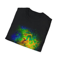 ANEMONE:  Cosmic, vibrant Tie-Dye Unisex Softstyle T-Shirt, Casual Wear, Summer Festival Shirt, Comfortable Everyday Tee, Gift for Friends
