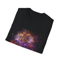Fantasia 2:  Vibrant Splash Drip Art T-Shirt, Artistic Tee, Unisex Graphic Shirt, Trendy Casual Wear, Unique Gift for Art Lovers