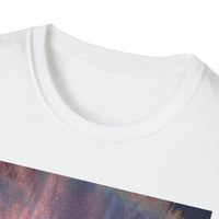 MOMENTUM: Northern Lights inspired, Edgy, Vibrant Tie-Dye Unisex T-Shirt, Softstyle Tee for Summer, Casual Wear, Fashion Statement, Gift for Friends, Festival Outfit, Relaxed Fit