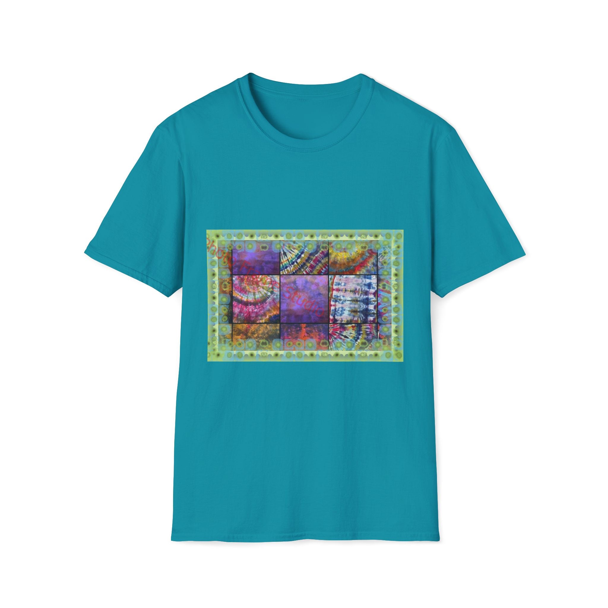 AMBROSIA: Dream inspired tie dye collage,  Softstyle T-Shirt