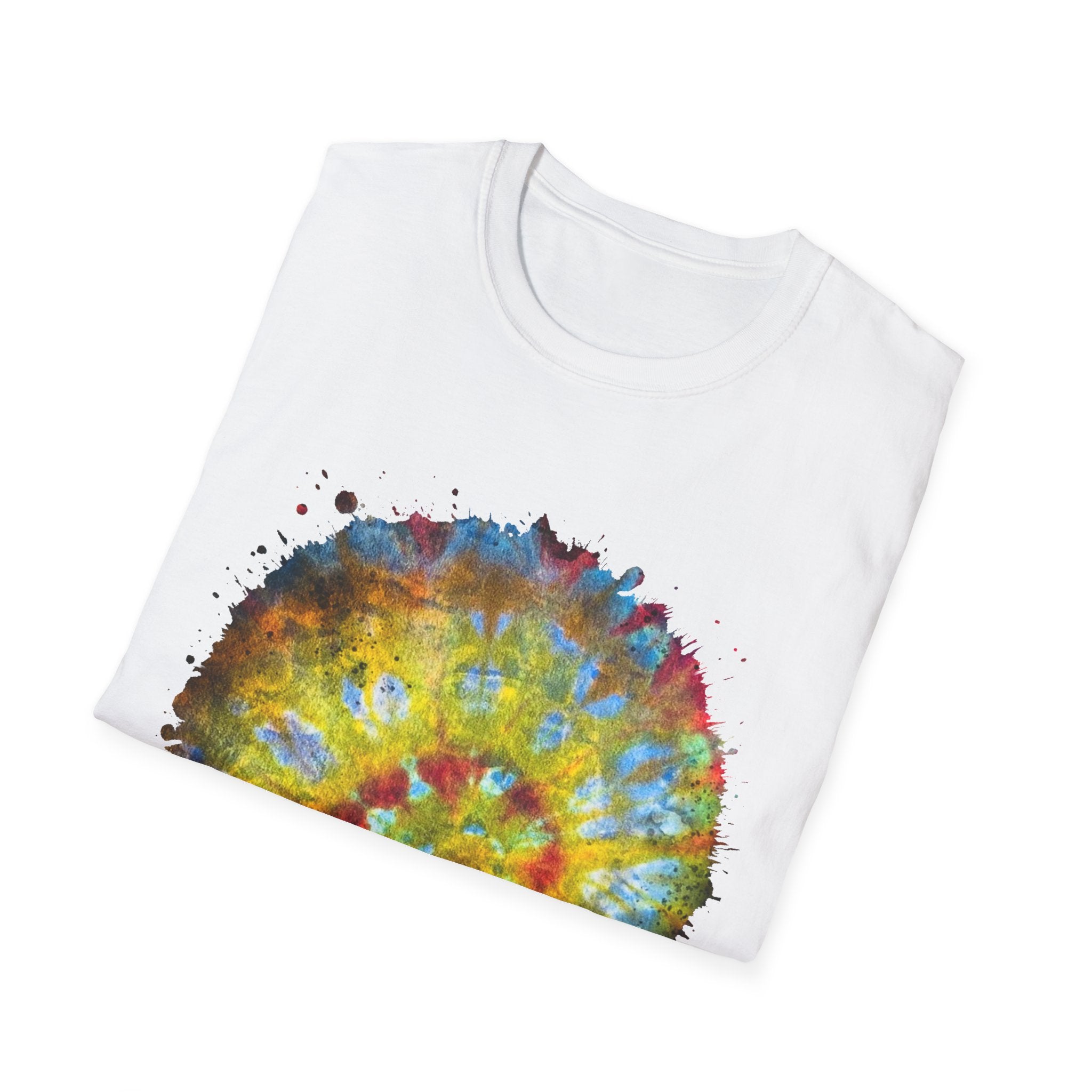 Habanero Helix 2:  Vibrant Tie-Dye Unisex T-Shirt, Retro Graphic Tee, Casual Wear, Unique Gift, Festival Fashion, Summer Apparel