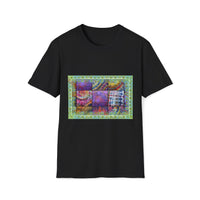 AMBROSIA: Dream inspired tie dye collage,  Softstyle T-Shirt