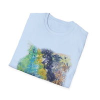 INFLECTION POINT: Monet style Colorful Tie-Dye Unisex Softstyle T-Shirt, Casual Wear, Festival Outfit, Art-Inspired, Everyday Fashion, Gift for Art Lovers