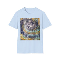 RENEGADE: Edgy, grungy, scratchy Swirl Tie-Dye T-Shirt, Unisex Casual Tee, Retro Vibe Shirt, Summer Style Top, Gift for Music Festivals, Tie-Dye Lover's Apparel