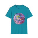 Dragonfly Destiny 2:  Colorful Tie-Dye Unisex T-Shirt, Boho Shirt, Casual Wear, Summer Style, Gift for Her, Festival Fashion, Spiritual Outfit