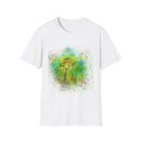 THE CONTRARIAN:  Deep sea vibe, Nature-Inspired Tie-Dye T-Shirt | Unisex Softstyle | Bohemian Vibe | Perfect for Festivals, Casual Wear, Eco-Friendly Living