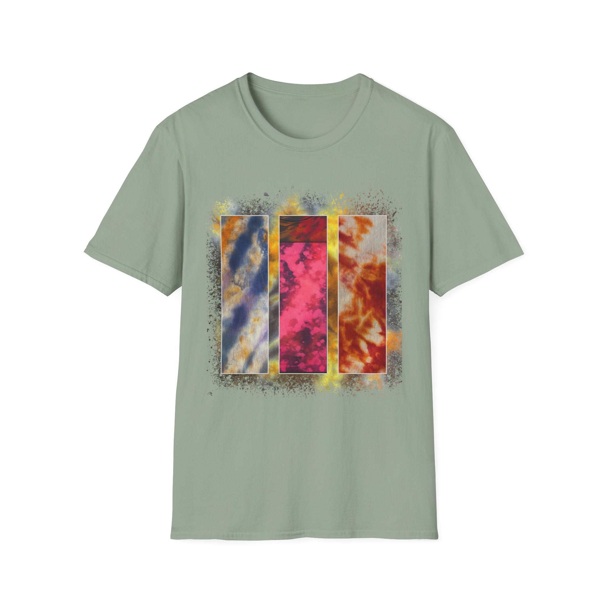 RUBICON:  Chic Vibrant Abstract Art Unisex Softstyle T-Shirt - Casual Wear, Art Lover Gift, Everyday Fashion, Unique Graphic Tee