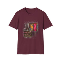 Smoke and Mirrors 2:  Vibrant Art Graphic Tee, Unisex Softstyle T-Shirt, Casual Wear, Stylish Gift, Artistic Fashion, Everyday Comfort, Unique Design