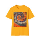 MARMALADE REBEL: Splashy Unisex super swirl Tie-Dye T-Shirt, Vibrant Spiraled Design, Casual Summer Tee, Festival Wear, Gift for Friends