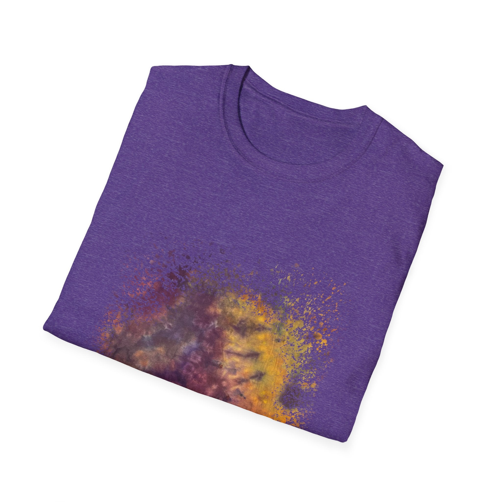 Amber Prerogative 2:  Colorful Splash Unisex Softstyle T-Shirt, Casual Wear, Gift for Art Lovers, Summer Fashion, Vibrant Graphic Tee