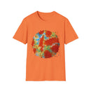 Orange Krush 2:  Tie-Dye Krush Unisex Softstyle T-Shirt, Vibrant Casual Tee, Bohemian Top, Festival Wear, Gift for Music Lovers